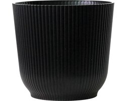 Grote zwarte plantenbak set van 2 - 215 cm - voor binnen en buiten - mat zwart - Oxford - woondecoratie - tuin en huis