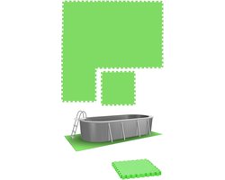 Grote Zwembadmat - 8 Stuks 50 x 50 cm Dikke Onderlaag voor Zwembad
