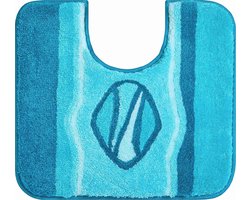 Grund Badmat, Ultrazacht en absorberend, Antislip, 5 jaar garantie, JEWEL, WC-sjabloon w.A. 55x50 cm, turkoois