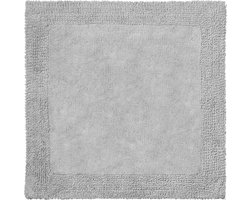 Grund Bath mat, Ultra-soft, absorbent and usable on both sides, Organic cotton, 5 year warranty, LUXOR, Toilet template a.o. 60x60cm, Pebble grey