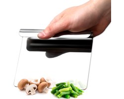 Gsedaox- Multifunctionele Keukenhulp- Groenteschep- Kookschep- Kookspatel- 304 RVS - Deegschraper- 12 x 14 cm