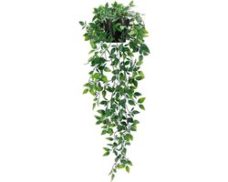 Gsedaox-Nep Groene Plant - Kleine Potplant - Kunstmatige Hangplant - Geschikt voor Kantoor, Woonkamer, Plankdecoratie - 85cm