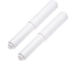 Gsedaox-Toiletrolhouder Accessoires-2 stuks-veerbelaste rolvervangingsstang-Plastic papierrol-wit