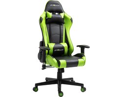 GTRacer Pro - Game Stoel - Gaming Stoel - Ergonomische Bureaustoel - Gamestoel - Verstelbaar - Gaming Chair - Zwart/Groen