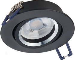 GU10 ARMATUUR SINOPE KANTELBAAR ZWART-ZILVER