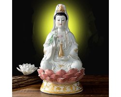 Guanyin-sculptuur - Vrede en Mededogen - 1 stuk - Keramiek