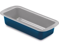 Guardini Xbake Cakeblik - Broodbakblik - Taartvorm - Cakevorm - Bakvorm 25x11 cm - Staal - Blauw & Zilver