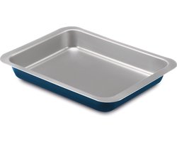 Guardini Xbake Cakeblik - Ovenschaal - Taartvorm - Cakevorm - Bakvorm 22x28 cm - Staal - Blauw & Zilver
