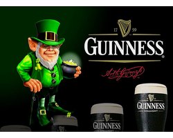 GUINNESS - Arth Guinness Metalen Wandbord, Maat 30x20 cm voor in je Man/Woman Cave, Decoratie, Woonaccessoires,ManCave, WomanCave, Serre, Overkapping