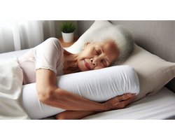 Guling met Foamvlokken Snippers Vulling Easyrest Indische Goeling Bantal Pollo-Rolkussen. Stevig 1000gr. Op maat: ~95xØ~23-25cm. - Spotkoopje! De Laagste!- Rug- en zijslaap. Handgemaakt lichaams kussen, rol kussen, Bolster, long of body pillow, Yoga*