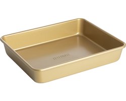 Gusta - Bakvorm - Goud - Springvorm - Ovenschaal - 28x23x4,2cm - Bakvormen -