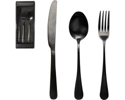 Gusta Bestek Set 3dlg-Mat Zwart