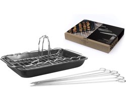 Gusta Braadpan voor op de barbecue 3-in-1 - bbq accesoires
