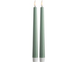 Gusta - Dinerkaars - Led - Groen - Set van 2