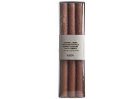 Gusta Dinerkaarsen Gentle set-van-3 terra 7x2x25cm