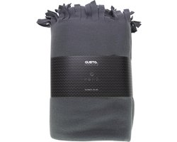 Gusta Fleeceplaid Franjes - 150x200cm -  Grijs