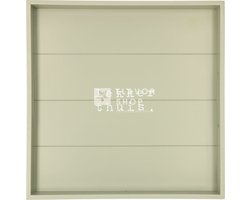 Gusta Genieters - Dienblad - Grijs - Vierkant - met tekst - 35x35cm