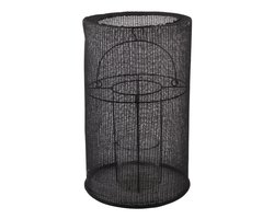 Gusta Lantaarn Katoen Ø29x46cm Zwart