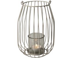 Gusta Lantaarn ø21xH29cm Lichtgrijs