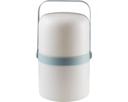 GUSTA LED Lantaarn Pastelblauw – Regenbestendige Buitenlamp met Warm LED Licht – Stormlamp voor Tuin en Balkon