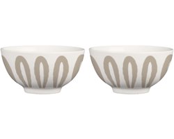 Gusta - Noodle kom - Ø15x7,5cm - Set van 2 - incl. stokjes
