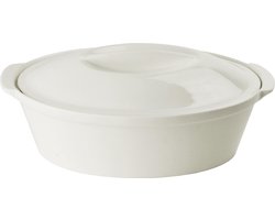 Gusta - Ovenschaal met Deksel - Wit - Ovaal - 30cm
