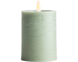 Gusta - Pilaarkaars Led - Groen - 7.5x10 cm