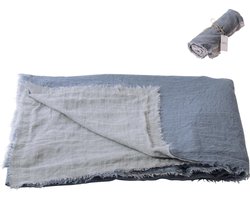 Gusta - Plaid - Blauw - 140x180cm