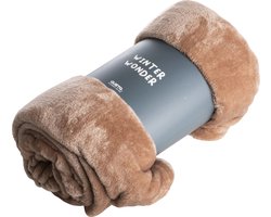 Gusta - Plaid - Fleece - Terracotta - 130x160cm