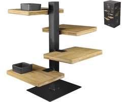 Gusta Serveertoren - 4 bamboe planken