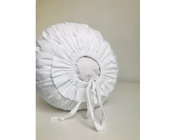 Gustiana® Losse Sloop/Hoes voor Rolkussen - Guling - Sluimerrol - L110 x B35 x ø20 cm - Wit