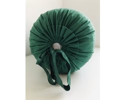 Gustiana® Losse Sloop/Hoes voor Rolkussen - Guling - Sluimerrol - L85 x B35 x ø20 cm - Donkergoen