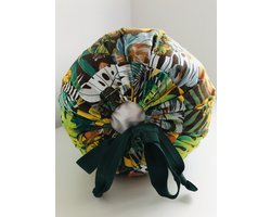 Gustiana® Losse Sloop/Hoes voor Rolkussen - Guling - Sluimerrol - L85 x B35 x ø20 cm - Tropisch Bruin