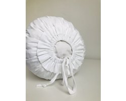 Gustiana® Losse Sloop/Hoes voor Rolkussen - Guling - Sluimerrol - L85 x B35 x ø20 cm - Wit (verkrijgbaar in 4 maten)