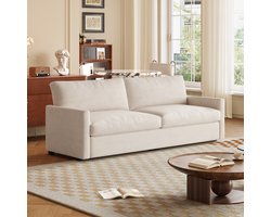 Guyii Meubella bank ,Moderne Fluwelen Sofa 2-Zits – Zachte Spons, Premium Lente & Stevig Frame – Beige bank