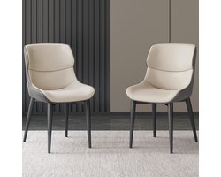 Guyii Meubella Eetkamerstoelen, 2 Stuks Premium Eetkamerstoelen, moderne en minimalistische Design Stoelen voor Woonkamer & Restaurant,Hoge Rugsteun comfortabele stoelen