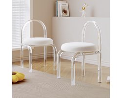 Guyii Meubella Stoelen 2 Stuks- Modern Make-up Stoelen-Eetkamerstoelen,minimalistische Design Stoelen voor de slaapkamer & Woonkamer & Restaurant