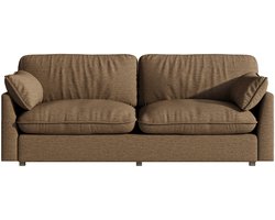 Guyii Meubels bank 2-Zits - Comfortabele 2~3-Zits Bank 210 cm - Bruin bank - Luxe Zitcomfort