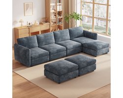 Guyii Meubels Bank,7-Zitsbank,Moderne Hoekbank met Opbergruimte – Comfort en Stijl in Één，U-vormige 7-zitsbank