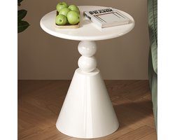 Guyii Meubels Bijzettafels 58 cm*76.5 cm Ronde - Salontafel - Witte Bijzettafels