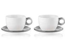 Guzzini Gocce Kop en Schotel - 2 stuks grijs