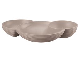 Guzzini Tierra Hors d抩euvre schaal taupe - 295x214x52mm