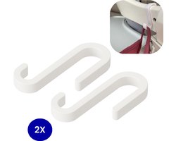 haak voor tripp trapp kinderstoel - 2 stuks - Wit - kinderstoel accessoires - ophanghaak - ikea trofast adapter voor tripp trapp kinderstoel