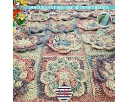 Haakpakket deken voor kinderledikantje Didi Granny Square Bloemendeken-kado-kraamcadeau- Jungle