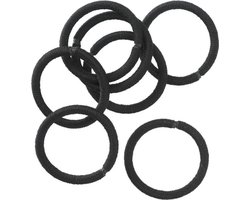 Haar elastiekjes - 20 stuks - zwart - elastiekjes voor het haar