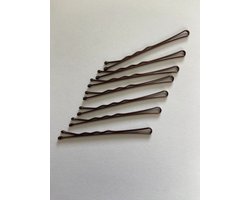 Haar Styling hulpstuk - haarclip tool - Spiraal Volume creatie - haarspeld - Haarschuifje - Metaal Haar Accessoire Schuifje- Bobby Pin - 72 stuks - one size - 1 maat - bruin