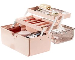 Haaraccessoires Doos - Opberger Kinderen - Spullen Organiseren - Stofdichte Transparante Lagen - 28 x 15.5 x 15.5 cm - Transparant