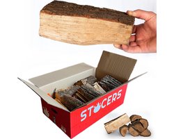 Haardhout eiken | 20 kilogram | brandhout voor open haard of hout kachel openhaardhout | STOCERS