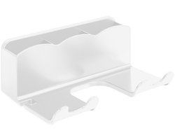 Haardroger muurbeugel, haardroger ophanghaak, haardrogerhouder voor de badkamer, opbergrek voor haarstylingtools, wandrek, wandbeugel voor opbergruimte in de badkamer
