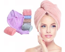 Haarhanddoek Roze • Hoofdhanddoek • Hair towel • Sneldrogende handdoek • Haartulband • Haardroger • Haar handdoek • Handdoek